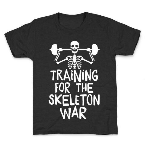 Training For The Skeleton War Kids T-Shirt