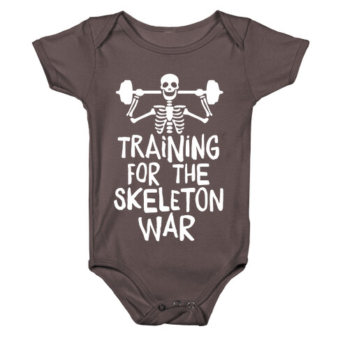 Training For The Skeleton War Baby One-Piece