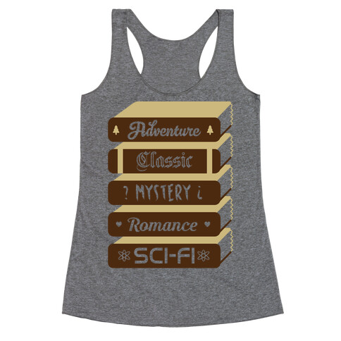 Book Stack Racerback Tank Top