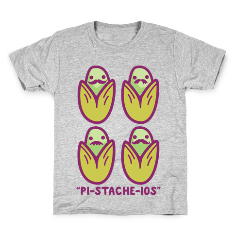 Pistachios with Mustaches Kids T-Shirt