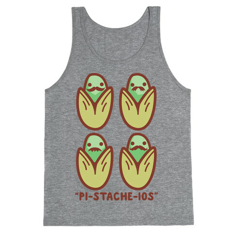 Pistachios with Mustaches Tank Top