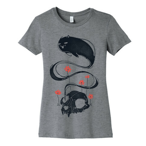 Cat Ghost Womens T-Shirt