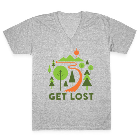 Get Lost V-Neck Tee Shirt