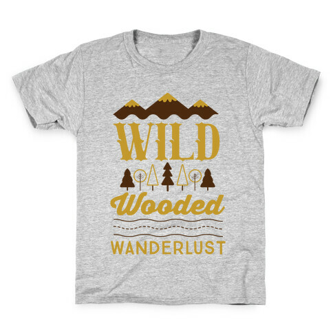 Wild Wooded Wanderlust Kids T-Shirt