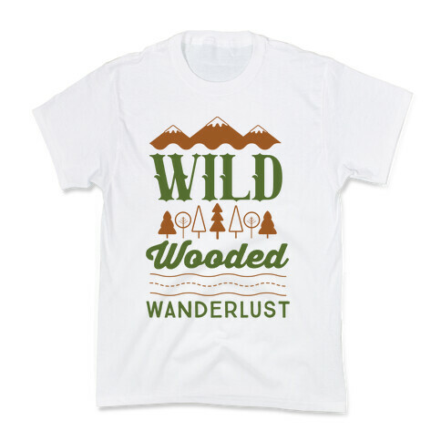 Wild Wooded Wanderlust Kids T-Shirt