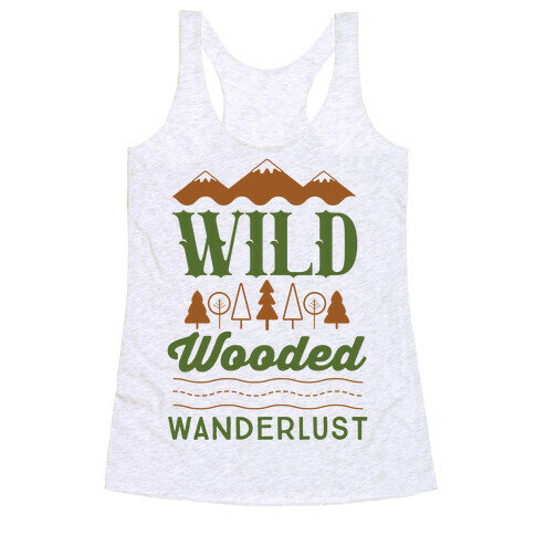Wild Wooded Wanderlust Racerback Tank Top