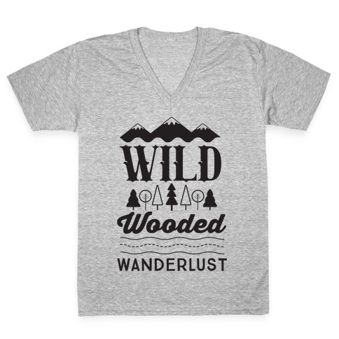 Wild Wooded Wanderlust V-Neck Tee Shirt