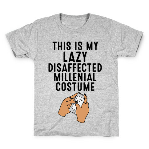 Lazy Millenial Costume Kids T-Shirt