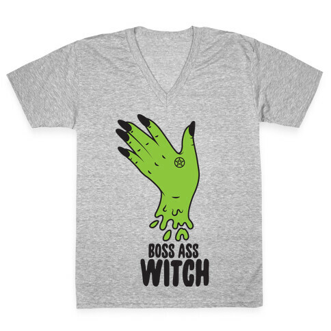 Boss Ass Witch V-Neck Tee Shirt