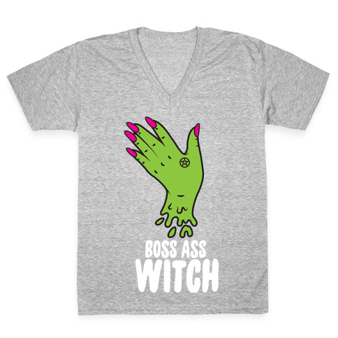 Boss Ass Witch V-Neck Tee Shirt