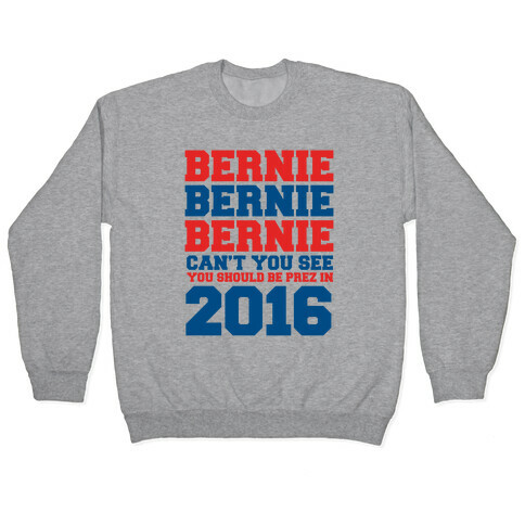 Bernie Should Be Pres in 2016 Pullover