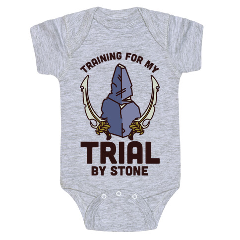 Training For My Trial By Stone Baby One-Piece