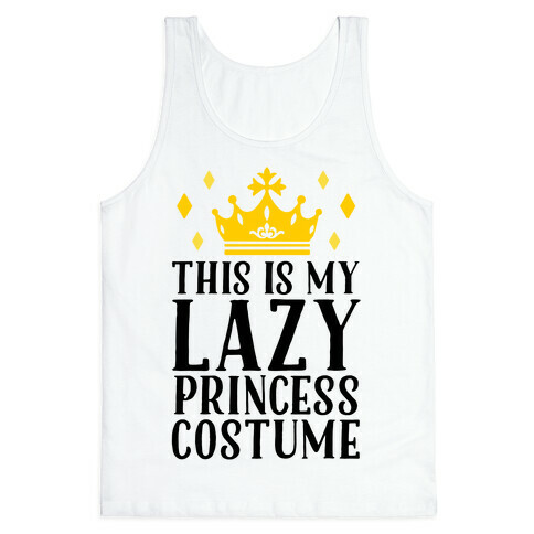 This Is My Lazy Princess Costume Tank Top