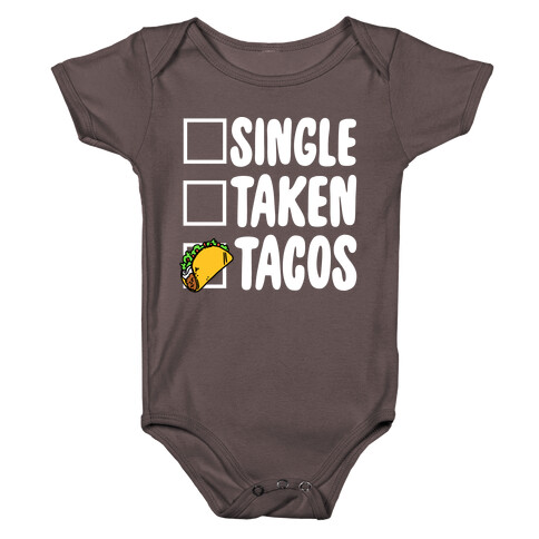 Single Taken Tacos Baby One-Piece