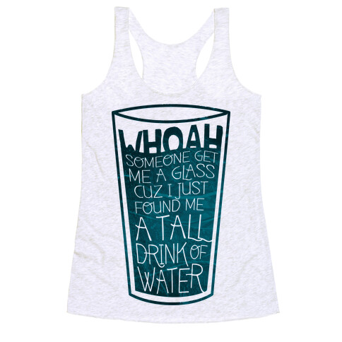 Tall Drink (color) Racerback Tank Top