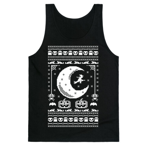 Ugly Halloween Sweater Tank Top