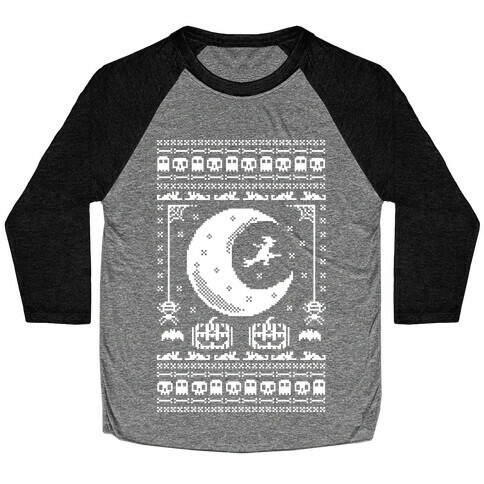 Ugly Halloween Sweater Baseball Tee