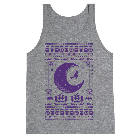 Ugly Halloween Sweater Tank Top