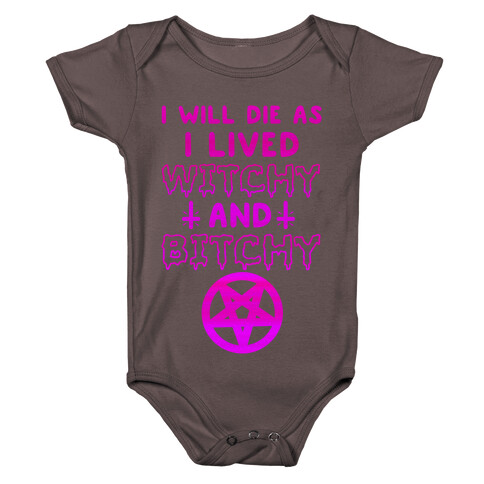 Witchy and Bitchy Baby One-Piece