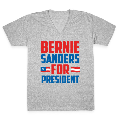 Bernie Sanders For President V-Neck Tee Shirt