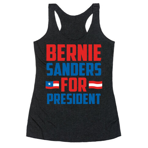 Bernie Sanders For President Racerback Tank Top