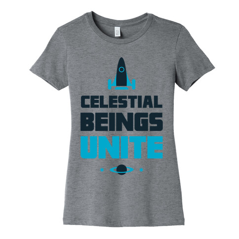 Celestial Beings Unite Womens T-Shirt