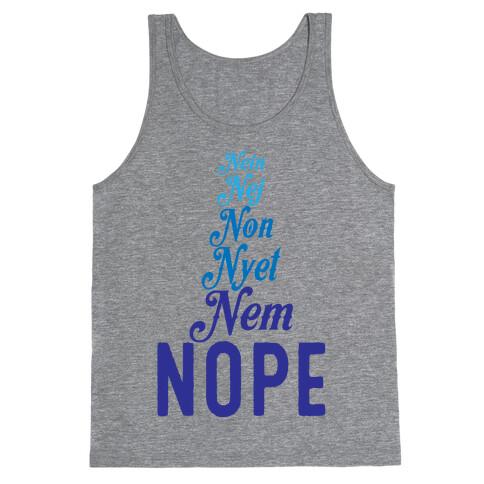 Nope Across the Globe Tank Top