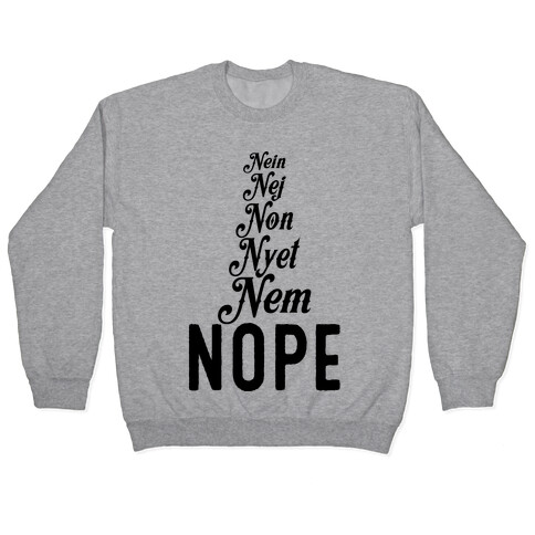 Nope Across the Globe Pullover