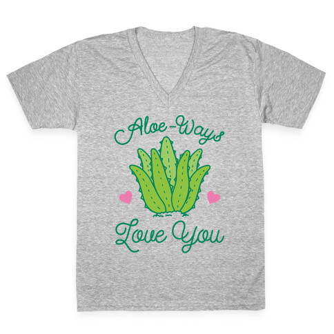 Aloe-Ways Love You V-Neck Tee Shirt