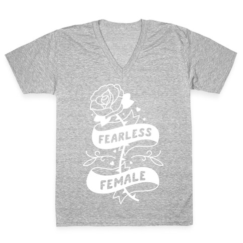 Fearless Female V-Neck Tee Shirt