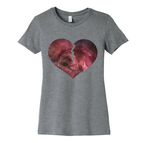 Broken Heart -Galaxy (Slim fit) Womens T-Shirt