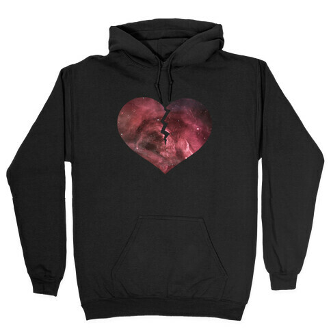 Broken Heart -Galaxy (Slim fit) Hooded Sweatshirt
