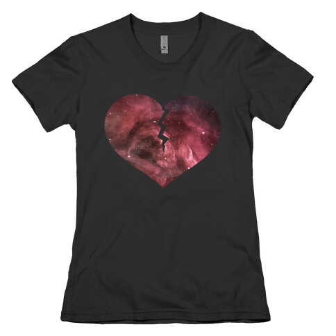 Broken Heart- Galaxy Womens T-Shirt