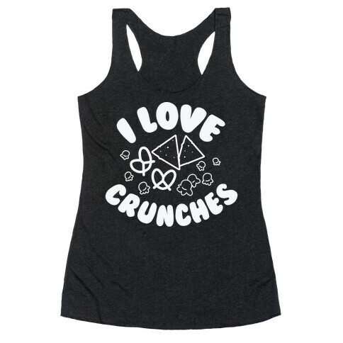 I Love Crunches Racerback Tank Top