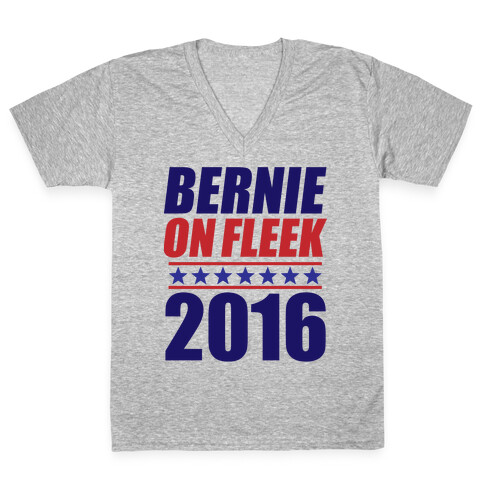 Bernie on Fleek V-Neck Tee Shirt