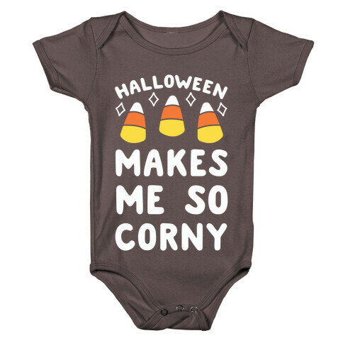 Halloween Makes Me Corny Baby One-Piece