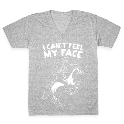 I Can't Feel My Face (Headless Horseman) V-Neck Tee Shirt