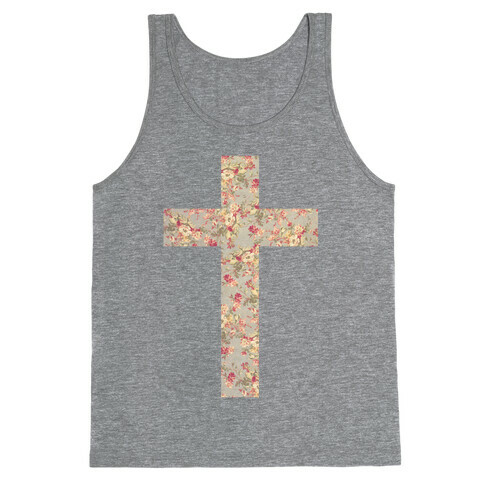 Floral Cross Tank Top