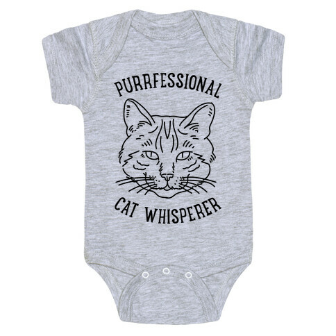 Purrfessional Cat Whisperer Baby One-Piece