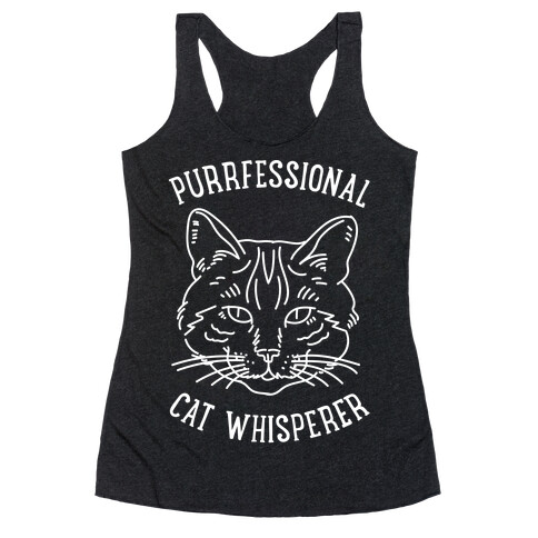 Purrfessional Cat Whisperer Racerback Tank Top