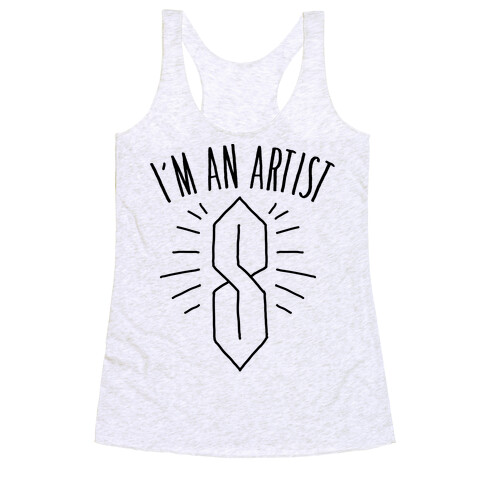 I'm An Artist Racerback Tank Top