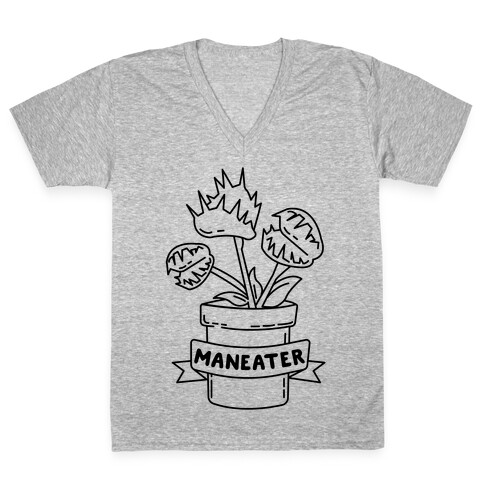 Maneater (Venus Fly Trap) V-Neck Tee Shirt