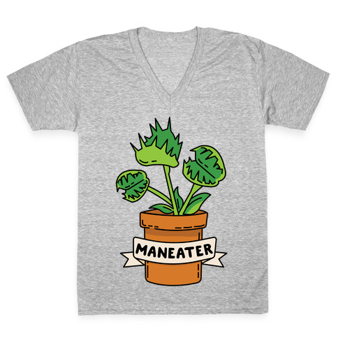 Maneater (Venus Fly Trap) V-Neck Tee Shirt