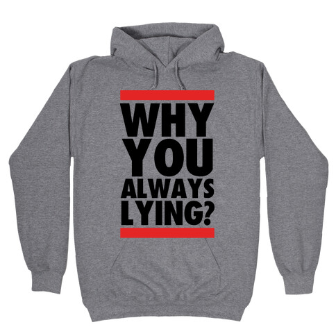 Why You Always Lying? Hooded Sweatshirt
