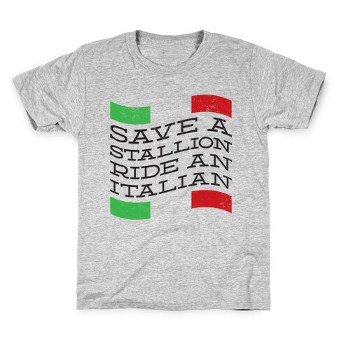 Save a Stallion (tank) Kids T-Shirt