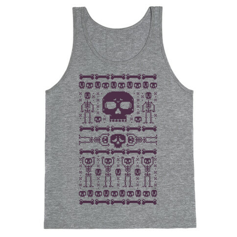 Ugly Skeleton Sweater Tank Top