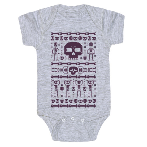 Ugly Skeleton Sweater Baby One-Piece