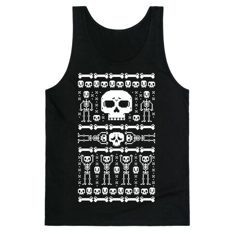 Ugly Skeleton Sweater Tank Top