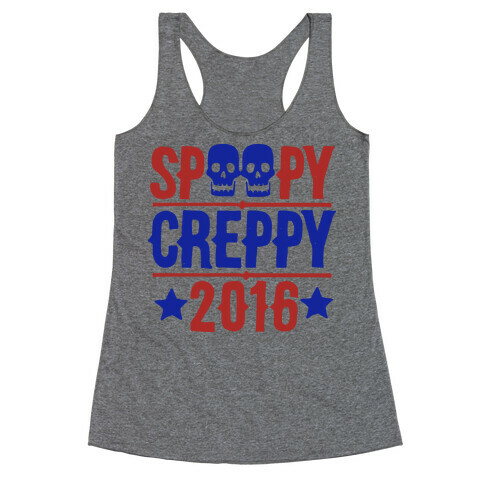 Spoopy Creppy for President 2016 Racerback Tank Top