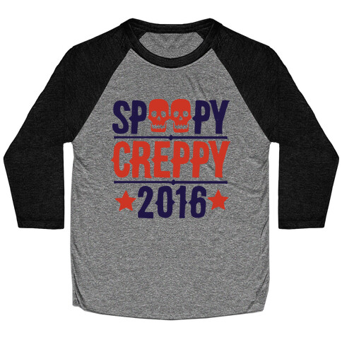 Spoopy Creppy for President 2016 Baseball Tee